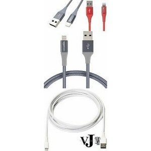 Lot of 7 AmazonBasics iPhone to USB Charging Cable